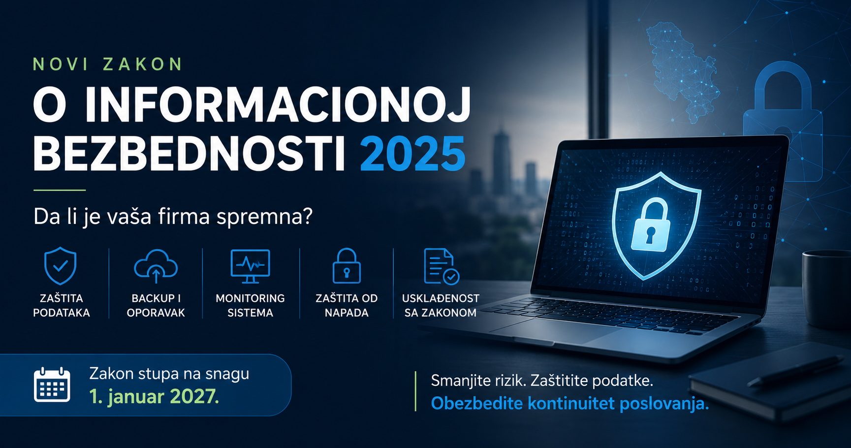 Novi Zakon o informacionoj bezbednosti: Da li je vaša firma spremna?