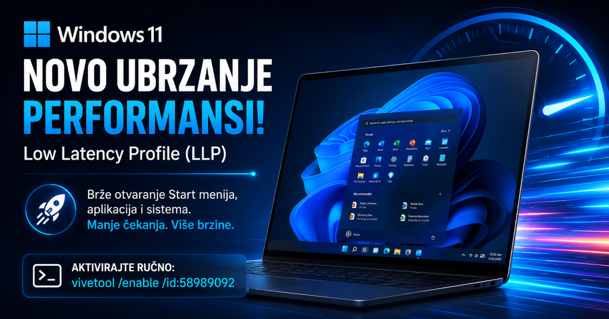 Windows 11 dobio novo ubrzanje performansi – evo kako da ga aktivirate
